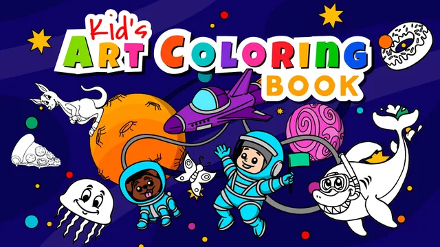 Kid's Art Coloring Book 封面
