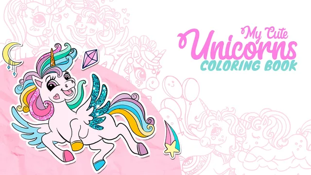 My Cute Unicorns - Coloring Book 封面