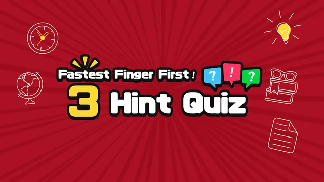 Fastest Finger First! 3 Hint Quiz 封面