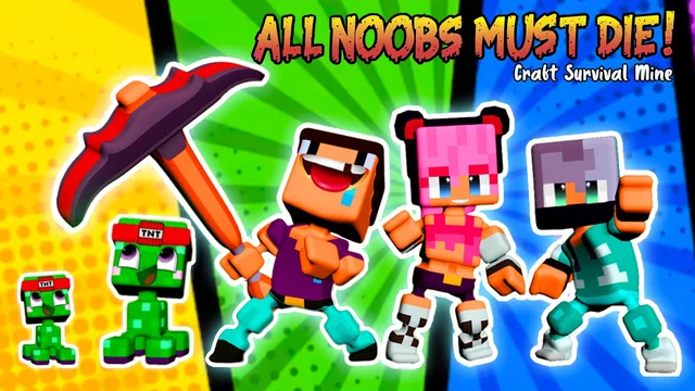 All Noobs must die - Craft, Survival, Mine 封面