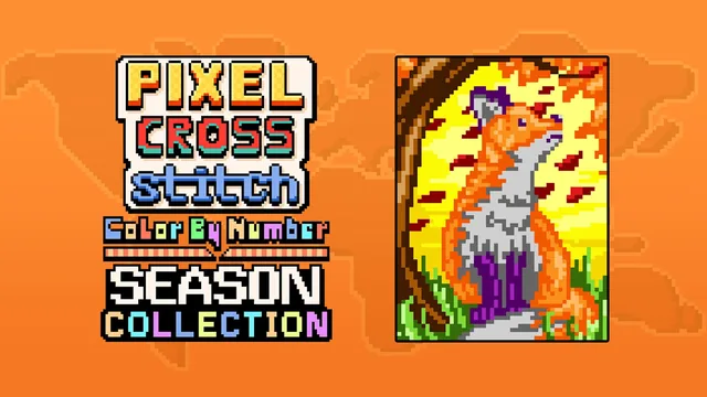 Pixel Cross Stitch Color by Number Seasons Collection 封面