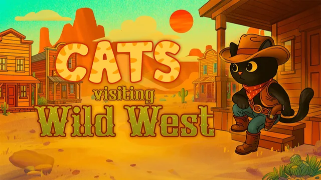 Gatos visitando Velho Oeste 封面