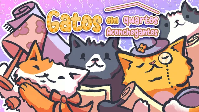 Gatos em Quartos Aconchegantes 封面