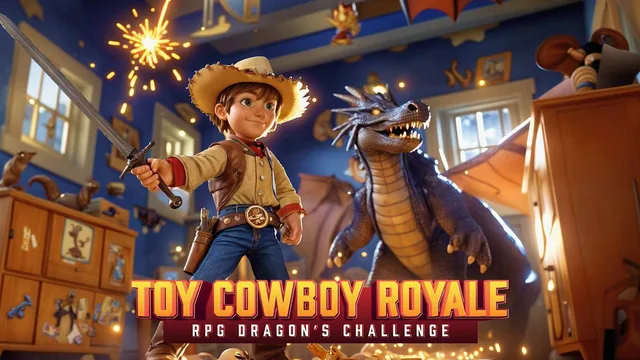 Toy Cowboy Royale : RPG Dragon's Challenge 封面