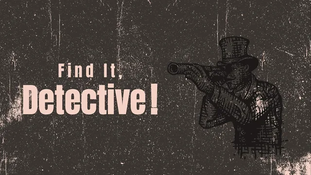 Find It, Detective! 封面