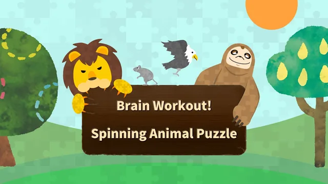 Brain Workout! Spinning Animal Puzzle 封面