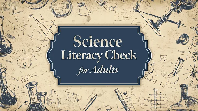 Science Literacy Check for Adults 封面