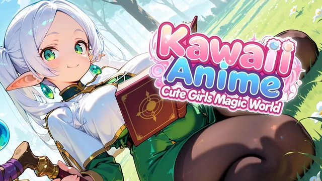 Kawaii Anime: Cute Girls Magic World 封面