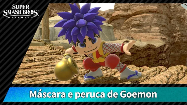 【Disfarce】Máscara e peruca de Goemon 封面