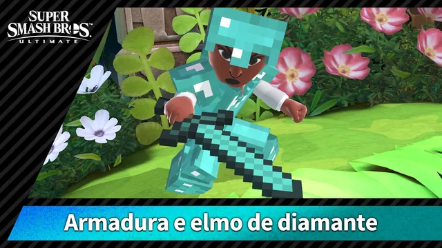 【Disfarce】Armadura e elmo de diamante 封面