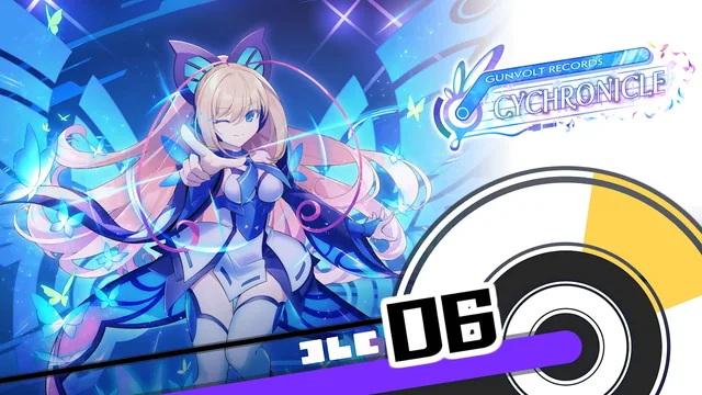GUNVOLT RECORDS Cychronicle - Conjunto de músicas 6 - Lumen e Luxia: ♪Relógio Nebuloso ♪Iolite ♪Fase do Paradoxo ♪Afsān 封面