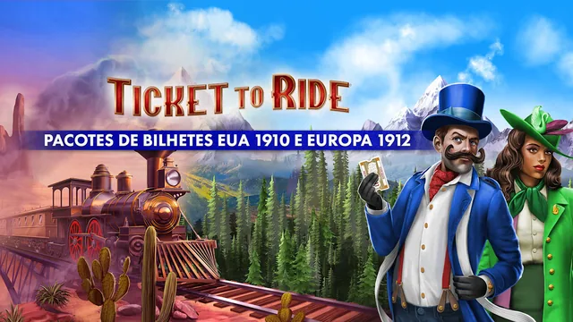 Ticket to Ride®: Pacotes de Bilhetes EUA 1910 e Europa 1912 封面