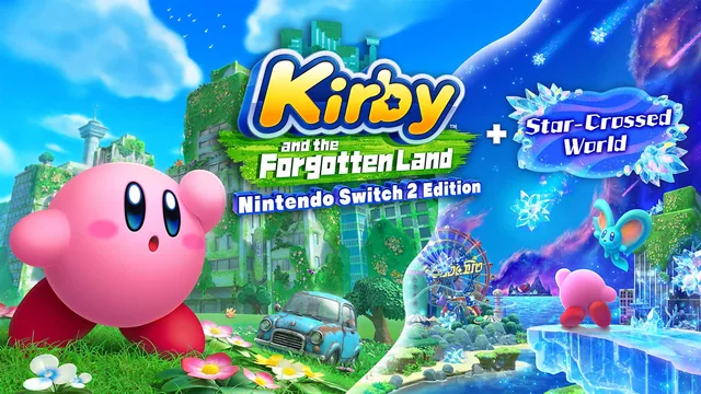 Pacote de melhoria Kirby™ and the Forgotten Land – Nintendo Switch™ 2 Edition + Star-Crossed World 封面