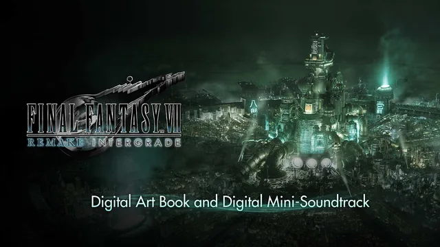 Livro de arte digital e a minitrilha sonora digital de FINAL FANTASY VII REMAKE INTERGRADE 封面