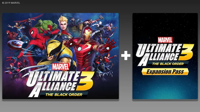MARVEL ULTIMATE ALLIANCE 3: The Black Order and MARVEL ULTIMATE ALLIANCE 3: The Black Order Expansion Pass 封面
