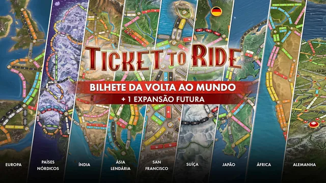 Ticket to Ride®: Bilhete da Volta ao Mundo 封面