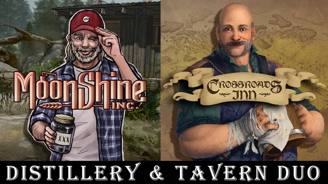 Distillery & Tavern Duo: Moonshine Inc. + Crossroads Inn: A Fantasy Tavern Sim 封面