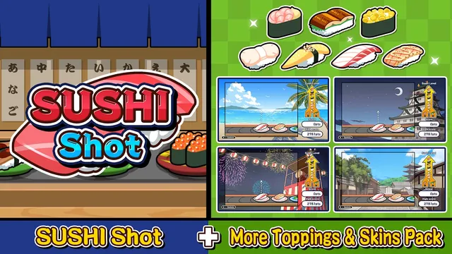 SUSHI Shot + More Toppings & Skins Pack Set 封面