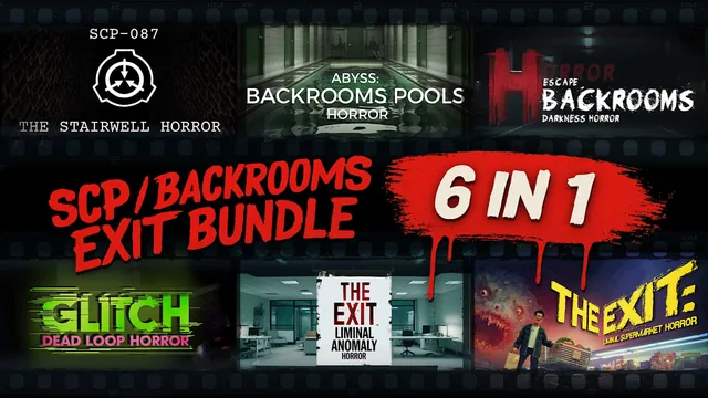 SCP / Backrooms / Exit Bundle 6 in 1 封面