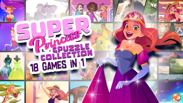 Super Princess & Puzzle Collection: 18 Games in 1 封面