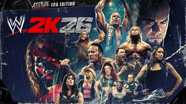 Edição Attitude Era do WWE 2K26 封面