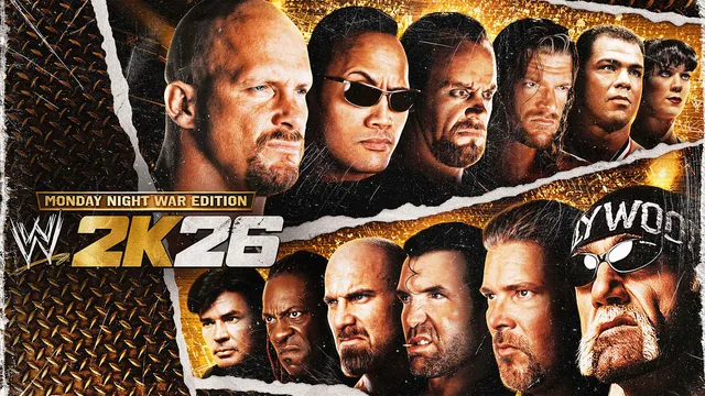 Edição Monday Night War do WWE 2K26 封面