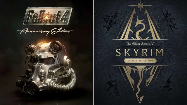 Pacote The Elder Scrolls V: Skyrim Anniversary Edition + Fallout 4: Anniversary Edition 封面