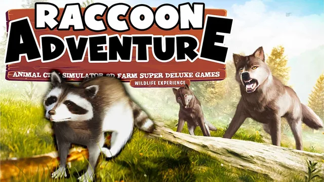 Raccoon Adventure: Animal City Simulator 3D Farm Super Deluxe – Wildlife Experience 封面